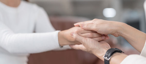 Close-up of hands