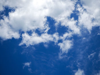 Low angle view of clouds in sky