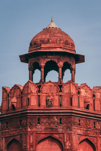 Low angle view of historical building against sky