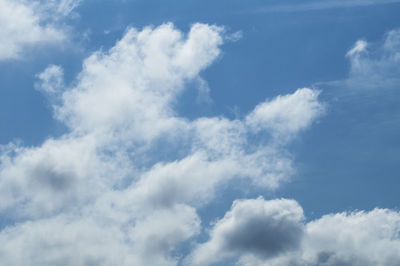 Low angle view of clouds in sky