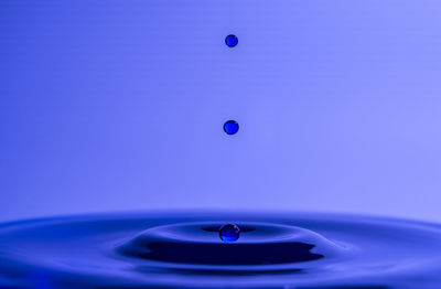 Close-up of blue paper