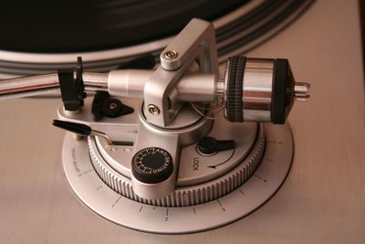 Close-up of microphone