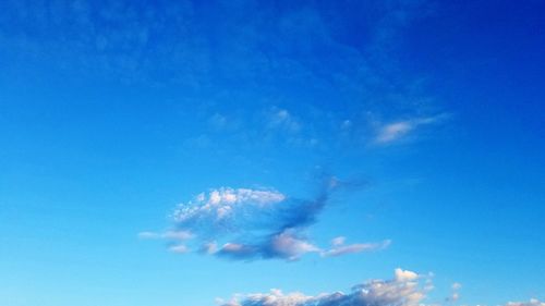 Low angle view of clouds in sky