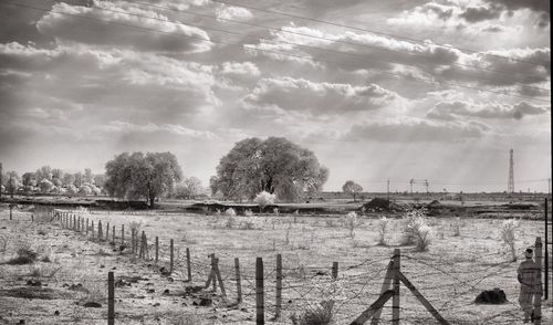 Tranquil view of landscape against sky