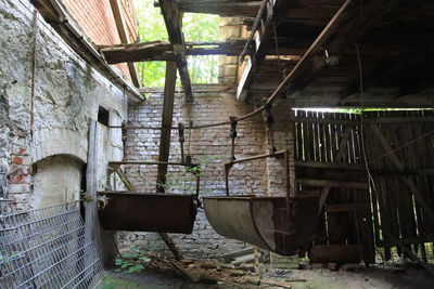 Interior of abandoned house