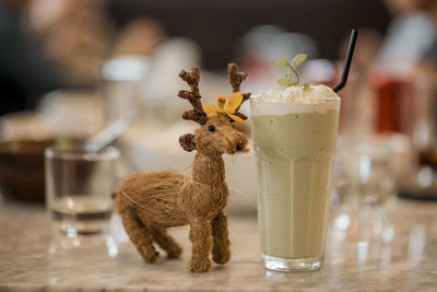 Close-up of drink on table