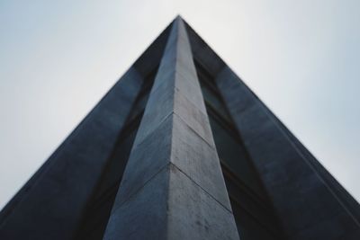 Low angle view of modern buildings against sky