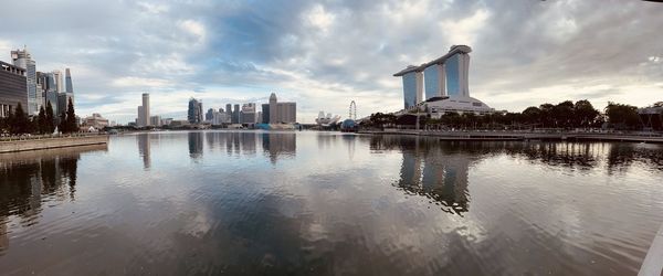 City view at the marina bay in singapore 