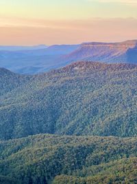 High angle view of landscape against sky