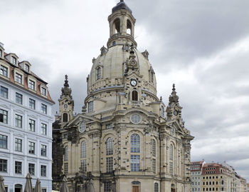 Low angle view of buildings against sky