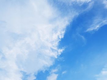 Low angle view of clouds in sky