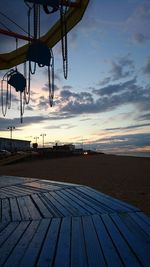 View of pier over calm sea