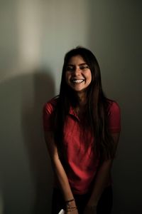 Portrait of a smiling young woman