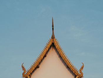 Low angle view of traditional building against sky