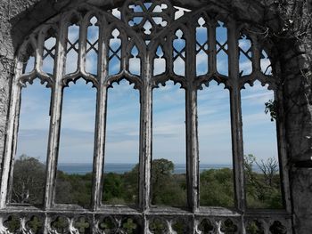 Low angle view of old ruin