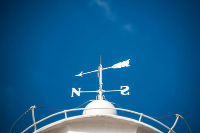 Low angle view of sailboat against sky