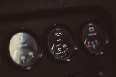 Close-up of vintage car