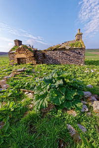 View of old ruin building