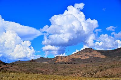 Panoramic view of landscape against sky