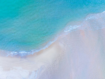 High angle view of beach