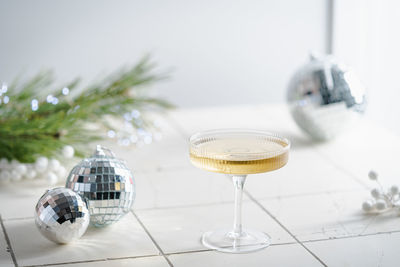 Close-up of drink on table