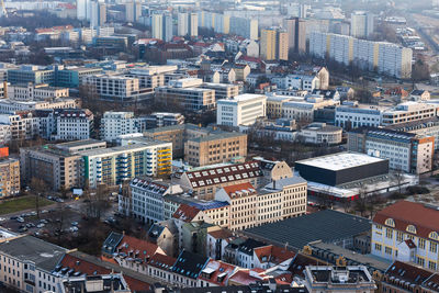 High angle view of cityscape