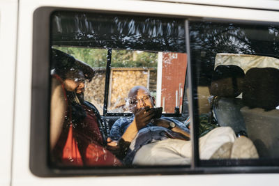 Men in campervan