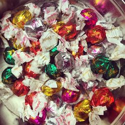 Close-up of multi colored decorations in market