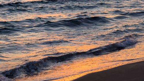 Waves on beach