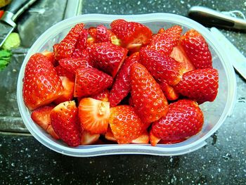 Close-up of strawberries