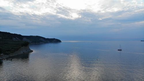 Scenic view of sea against sky