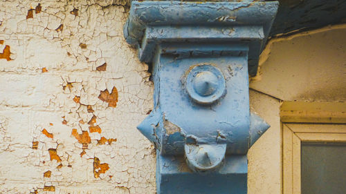 Close-up of old weathered door