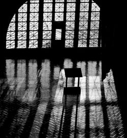 Reflection of window on mirror