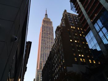 Low angle view of modern office building