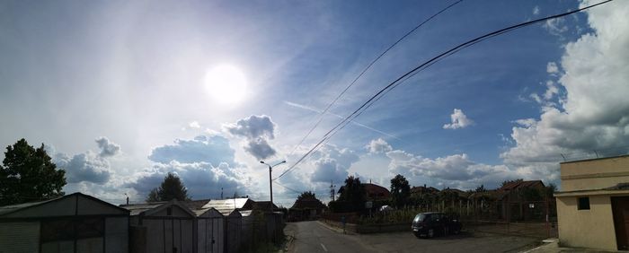 Panoramic view of buildings against sky