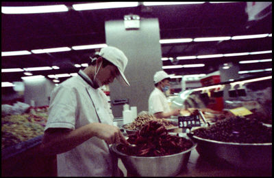 People working on table