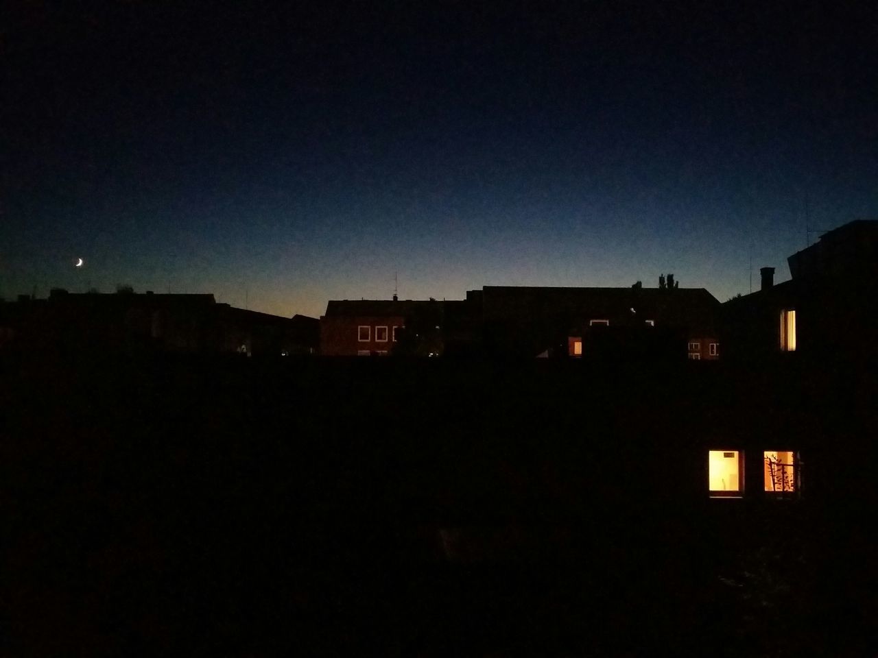 roofs of Barmbek. · Hamburg germany 040 hh hamburgmeineperle Cityscape urban landscape Architecture rooftops dusk city lights Night Lights Night Photography mood Darkness