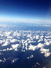 Aerial view of clouds in sky