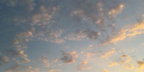 Low angle view of dramatic sky during sunset