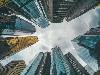 Skyscrapers view from ground