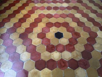 Full frame shot of tiled floor