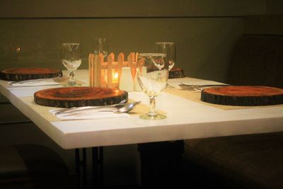 Close-up of food on table