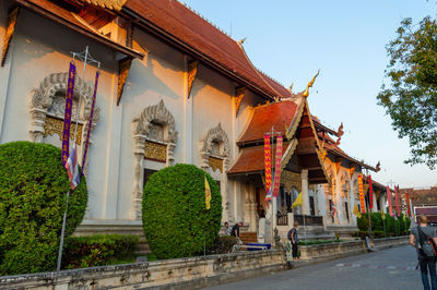 Exterior of traditional building against sky