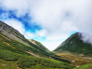 Scenic view of landscape against sky