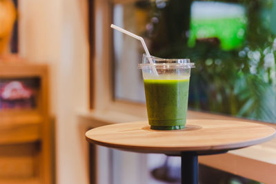 Close-up of drink on table