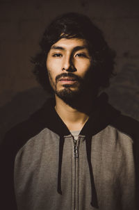 Portrait of young man looking away