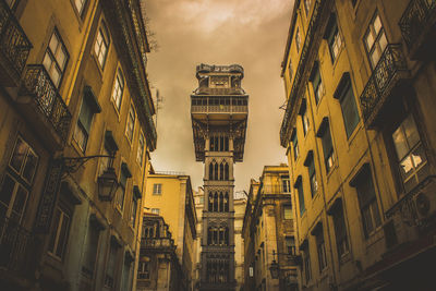 Low angle view of building against sky