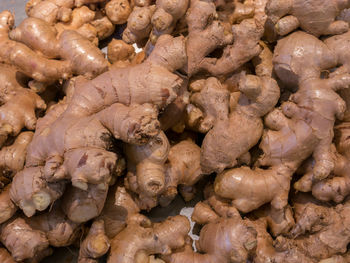 Full frame shot of carrots for sale at market stall