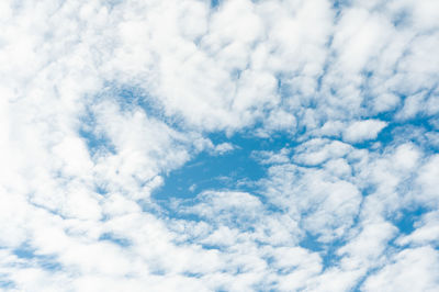 Low angle view of clouds in sky