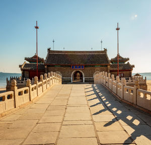 View of historical building against clear sky